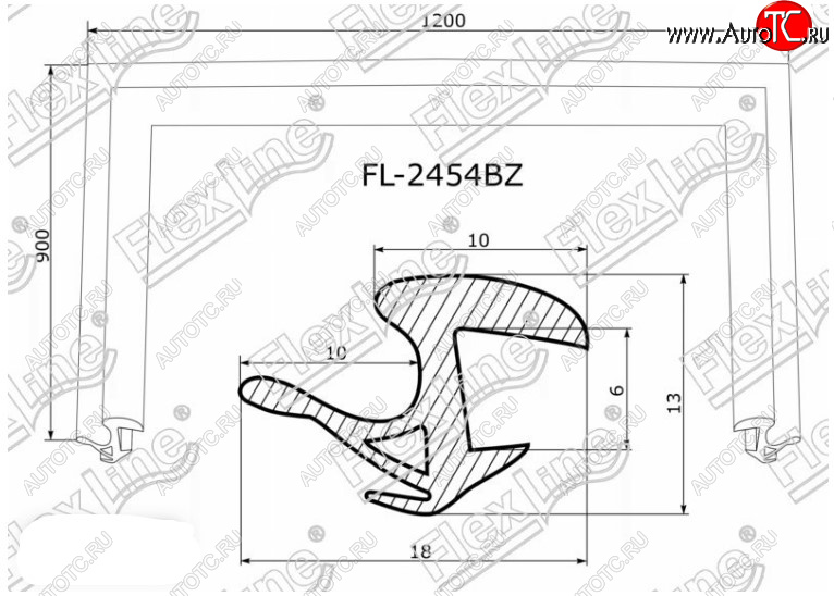 2 599 р. Молдинг лобового стекла FlexLine  Toyota Prius  XW20 (2003-2011) дорестайлинг, рестайлинг  с доставкой в г. Тамбов