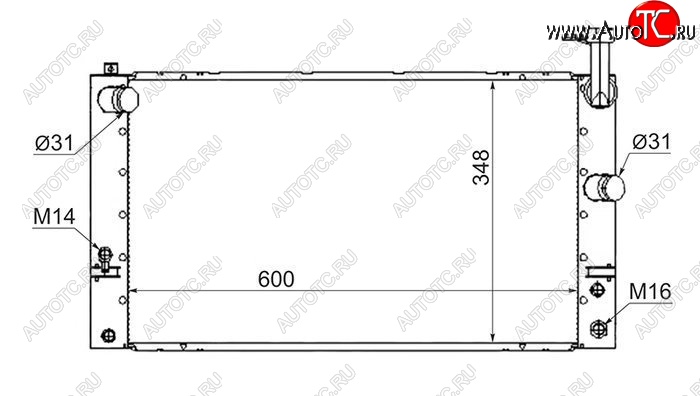 8 549 р. Радиатор двигателя SAT  Toyota Prius  XW20 (2003-2011) дорестайлинг, рестайлинг  с доставкой в г. Тамбов