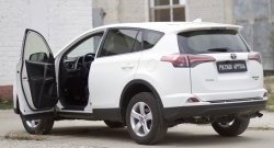 1 579 р. Накладки на порожки автомобиля RA Toyota RAV4 XA40 5 дв. рестайлинг (2015-2019) (Комплект (4 шт.))  с доставкой в г. Тамбов. Увеличить фотографию 2