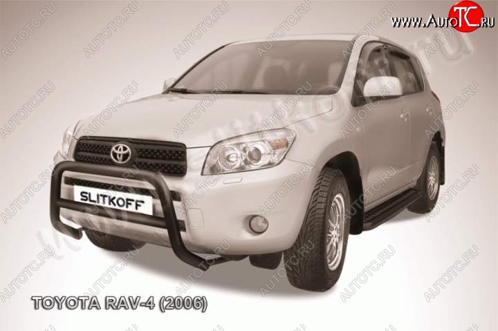 13 349 р. Кенгурятник d57 низкий Toyota RAV4 XA305 5 дв. дорестайлинг (2005-2009) (Цвет: серебристый)  с доставкой в г. Тамбов