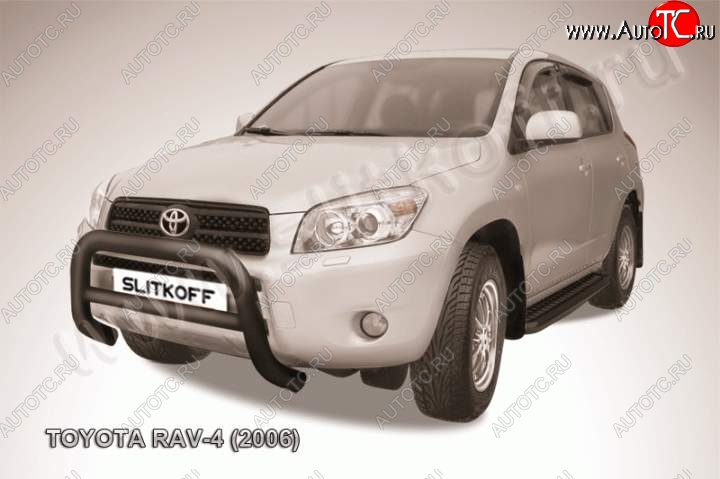 18 399 р. Кенгурятник d76 низкий Toyota RAV4 XA305 5 дв. дорестайлинг (2005-2009) (Цвет: серебристый)  с доставкой в г. Тамбов