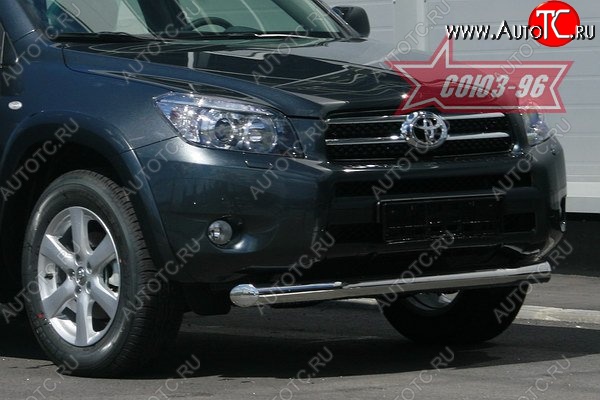 11 159 р. Защита переднего бампера одинарная Souz-96 (d76) Toyota RAV4 XA305 5 дв. дорестайлинг (2005-2009)  с доставкой в г. Тамбов