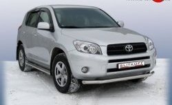 Одинарная защита переднего бампера из трубы диаметром 57 мм Slitkoff Toyota RAV4 XA305 5 дв. дорестайлинг (2005-2009)