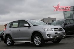 11 249 р. Защита переднего бампера Souz-96 (d60)  Toyota RAV4  XA30 (2008-2010) 5 дв. 1-ый рестайлинг  с доставкой в г. Тамбов. Увеличить фотографию 1