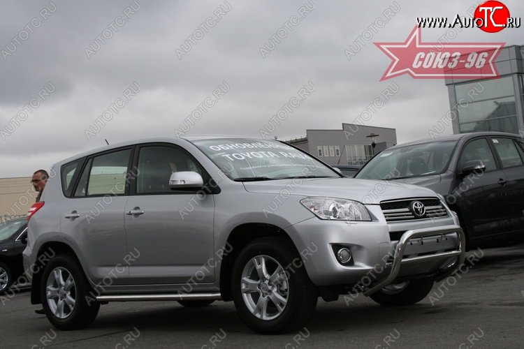 11 249 р. Защита переднего бампера Souz-96 (d60)  Toyota RAV4  XA30 (2008-2010) 5 дв. 1-ый рестайлинг  с доставкой в г. Тамбов