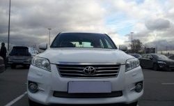 1 539 р. Сетка на бампер Russtal (хром)  Toyota RAV4  XA30 (2010-2013) 5 дв. 2-ой рестайлинг, 5 дв. удлиненный 2-ой рестайлинг  с доставкой в г. Тамбов. Увеличить фотографию 3