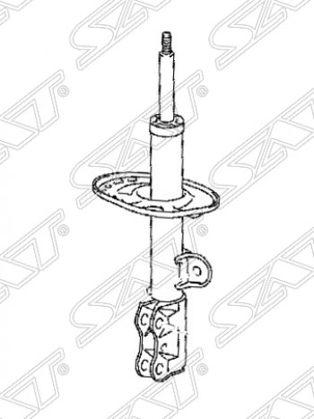 Левый амортизатор передний SAT Toyota RAV4 XA30 5 дв. 2-ой рестайлинг (2010-2013)
