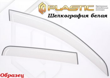 2 159 р. Комплект дефлекторов окон CA-Plastic  Toyota RAV4  XA40 (2012-2015) 5 дв. дорестайлинг (Classic полупрозрачный, Без хром.молдинга)  с доставкой в г. Тамбов. Увеличить фотографию 2