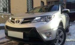 1 469 р. Сетка верхнего воздухозаборника переднего бампера Russtal Toyota RAV4 XA40 5 дв. дорестайлинг (2012-2015) (черная)  с доставкой в г. Тамбов. Увеличить фотографию 3