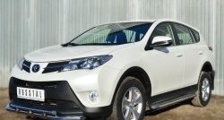 20 699 р. Широкая защита порогов SLITKOFF Toyota RAV4 XA40 5 дв. дорестайлинг (2012-2015)  с доставкой в г. Тамбов. Увеличить фотографию 3