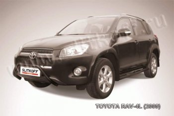 13 999 р. Кенгурятник d57 мини  Toyota RAV4  XA30 (2009-2010) 5 дв. удлиненный 1-ый рестайлинг (Цвет: серебристый)  с доставкой в г. Тамбов. Увеличить фотографию 1