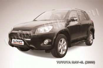 16 349 р. Кенгурятник d76 мини Toyota RAV4 XA30 5 дв. удлиненный 1-ый рестайлинг (2009-2010) (Цвет: серебристый)  с доставкой в г. Тамбов. Увеличить фотографию 1