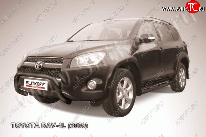 18 399 р. Кенгурятник d76 низкий Toyota RAV4 XA30 5 дв. удлиненный 1-ый рестайлинг (2009-2010) (Цвет: серебристый)  с доставкой в г. Тамбов