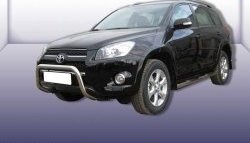 Усиленная высокая защита переднего бампера из трубы диаметром 57 мм Slitkoff Toyota RAV4 XA30 5 дв. удлиненный 1-ый рестайлинг (2009-2010)