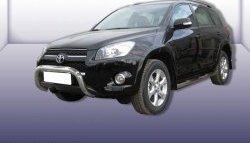 Усиленная высокая защита переднего бампера из трубы диаметром 76 мм Slitkoff Toyota RAV4 XA30 5 дв. удлиненный 1-ый рестайлинг (2009-2010)