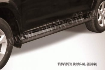 9 299 р. Защита порогов Slitkoff  Toyota RAV4  XA30 (2003-2010) 5 дв. удлиненный дорестайлинг, 5 дв. удлиненный 1-ый рестайлинг (Цвет: серебристый)  с доставкой в г. Тамбов. Увеличить фотографию 1