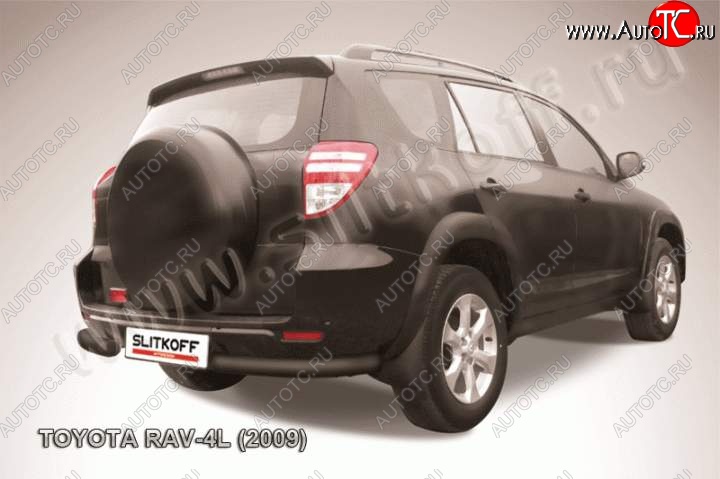 5 849 р. Уголки d76  Toyota RAV4  XA30 (2009-2010) 5 дв. удлиненный 1-ый рестайлинг (Цвет: серебристый)  с доставкой в г. Тамбов