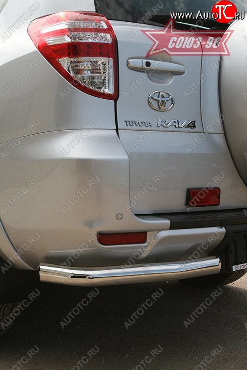 7 649 р. Защита заднего бампера из боковых уголков Souz-96 (d60)  Toyota RAV4  XA30 (2009-2010) 5 дв. удлиненный 1-ый рестайлинг  с доставкой в г. Тамбов