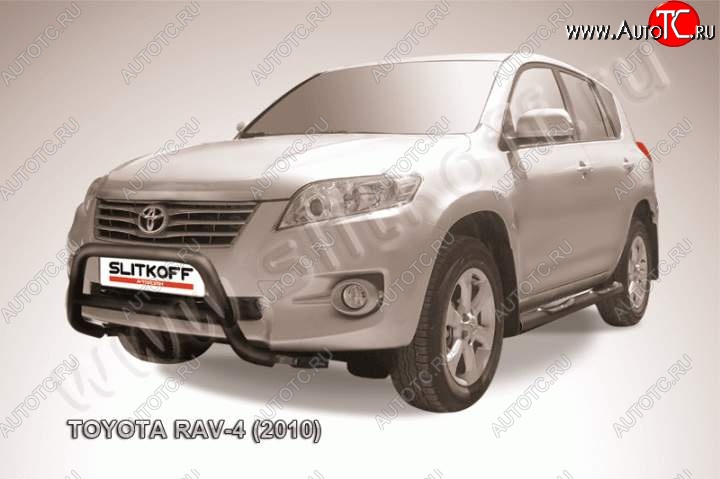 13 349 р. Кенгурятник d57 низкий Toyota RAV4 XA30 5 дв. удлиненный 2-ой рестайлинг (2010-2013) (Цвет: серебристый)  с доставкой в г. Тамбов