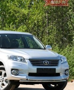 14 804 р. Защита переднего бампера двойная Souz-96 (d42/42)  Toyota RAV4  XA30 (2010-2013) 5 дв. 2-ой рестайлинг, 5 дв. удлиненный 2-ой рестайлинг  с доставкой в г. Тамбов. Увеличить фотографию 1