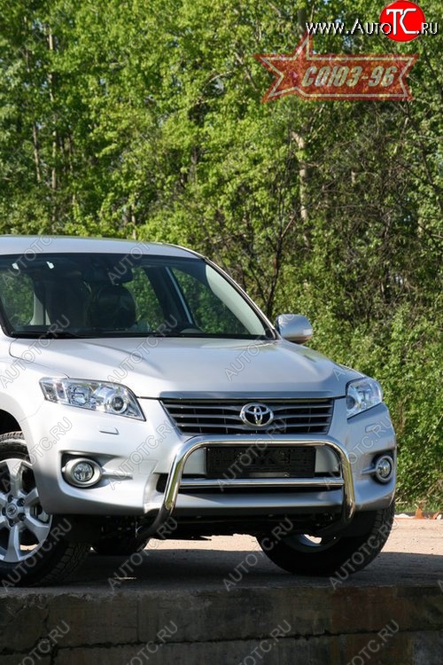 1 169 р. Защита переднего бампера Souz-96 (d60)  Toyota RAV4  XA30 (2010-2013) 5 дв. 2-ой рестайлинг, 5 дв. удлиненный 2-ой рестайлинг  с доставкой в г. Тамбов