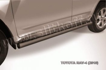 8 249 р. Защита порогов Slitkoff Toyota RAV4 XA30 5 дв. удлиненный 2-ой рестайлинг (2010-2013) (Цвет: серебристый)  с доставкой в г. Тамбов. Увеличить фотографию 1