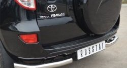 12 499 р. Защита заднего бампера (Ø63 мм, нержавейка) Russtal Toyota RAV4 XA30 5 дв. 2-ой рестайлинг (2010-2013)  с доставкой в г. Тамбов. Увеличить фотографию 2