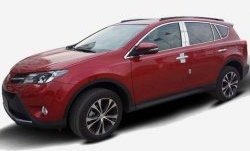 13 849 р. Накладки на стойки дверей СТ Toyota RAV4 XA40 5 дв. дорестайлинг (2012-2015) (Неокрашенные)  с доставкой в г. Тамбов. Увеличить фотографию 3