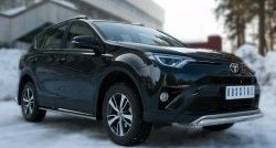 15 999 р. Защита переднего бампера (Ø75х42 мм, нержавейка) Russtal  Toyota RAV4  XA40 (2015-2019) 5 дв. рестайлинг  с доставкой в г. Тамбов. Увеличить фотографию 4