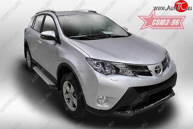 9 089 р. Пороги из алюминиевого профиля Souz-96 Toyota RAV4 XA40 5 дв. дорестайлинг (2012-2015)  с доставкой в г. Тамбов