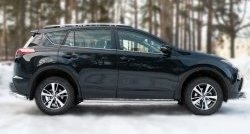 20 699 р. Широкая защита порогов (рестайлинг) SLITKOFF Toyota RAV4 XA40 5 дв. дорестайлинг (2012-2015)  с доставкой в г. Тамбов. Увеличить фотографию 3