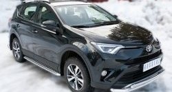 20 699 р. Широкая защита порогов (рестайлинг) SLITKOFF Toyota RAV4 XA40 5 дв. дорестайлинг (2012-2015)  с доставкой в г. Тамбов. Увеличить фотографию 4