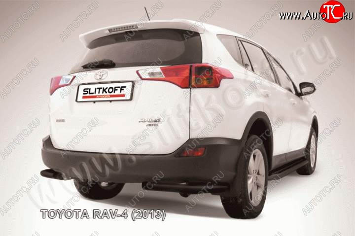 5 449 р. Уголки d57  Toyota RAV4  XA40 (2012-2015) 5 дв. дорестайлинг (Цвет: серебристый)  с доставкой в г. Тамбов