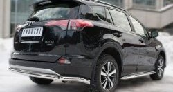 12 999 р. Защита заднего бампера (Ø63 мм уголки, нержавейка) Russtal Toyota RAV4 XA40 5 дв. рестайлинг (2015-2019)  с доставкой в г. Тамбов. Увеличить фотографию 4