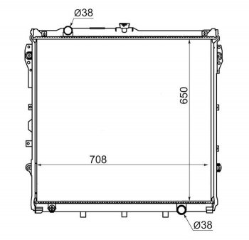 10 999 р. Радиатор двигателя SAT  Toyota Sequoia - Tundra  XK50  с доставкой в г. Тамбов. Увеличить фотографию 1