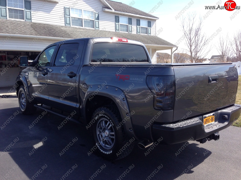 14 099 р. Накладки на колёсные арки BUSHWACKER Toyota Tundra XK50 дорестайлинг (2007-2009) (Неокрашенные)  с доставкой в г. Тамбов