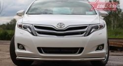 14 219 р. Защита переднего бампера одинарная Souz-96 (d60) Toyota Venza GV10 дорестайлинг (2008-2012)  с доставкой в г. Тамбов. Увеличить фотографию 3