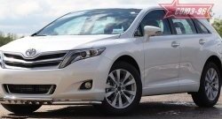 Защита переднего бампера двойная с элементами из профиля Souz-96 (d60/42) Toyota Venza GV10 дорестайлинг (2008-2012)