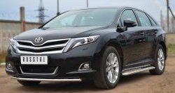 11 499 р. Одинарная защита переднего бампера диаметром 42 мм SLITKOFF Toyota Venza GV10 рестайлинг (2012-2016)  с доставкой в г. Тамбов. Увеличить фотографию 4