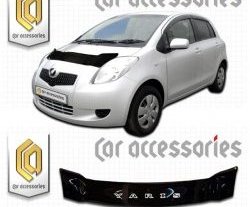 Дефлектор капота CA-Plastic Toyota (Тойота) Yaris (Ярис)  XP90 (2005-2010) XP90 дорестайлинг, хэтчбэк 3 дв., дорестайлинг, хэтчбэк 5 дв., рестайлинг, хэтчбэк 3 дв., рестайлинг, хэтчбэк 5 дв.