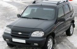 5 299 р. Рейлинги АПС L  Chevrolet Niva  2123 (2002-2008), Лада 2123 (Нива Шевроле) (2002-2008) (Башмак черный, рейлинг серый)  с доставкой в г. Тамбов. Увеличить фотографию 2