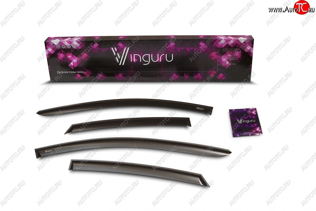 2 079 р. Дефлекторы боковых окон Vinguru  Уаз Патриот ( 3163 5 дв.,  Спорт,  3163 5-дв.) (2005-2025) дорестайлинг, 1-ый рестайлинг, 2-ой рестайлинг  с доставкой в г. Тамбов