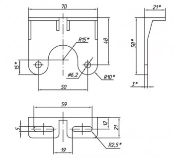 249 р. Фонарь контурный Евросвет ЕС 04.К (LED, красный с кронштейном) Hyundai HD-72 (2004-2008) (12В)  с доставкой в г. Тамбов. Увеличить фотографию 2