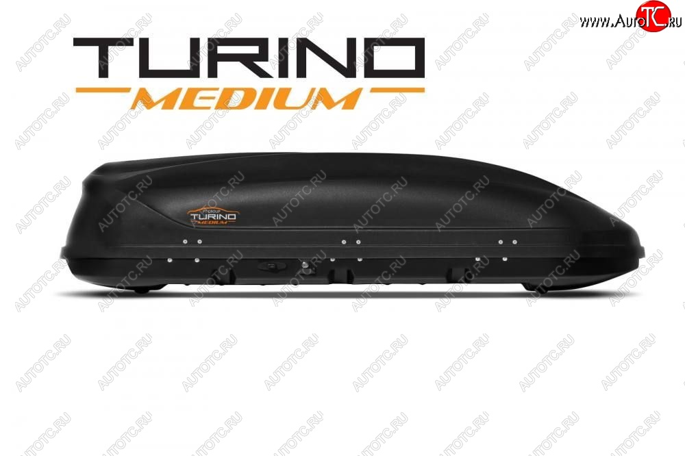 23 309 р. Автобокс PT GROUP (460л., 191х79х46 см, одностороннее открывание) Turino Medium черный   (Черный)  с доставкой в г. Тамбов
