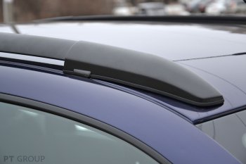 6 329 р. Рейлинги Petroil Tuning Комфорт  Лада Гранта  2190 - Калина  1118 (Черный муар)  с доставкой в г. Тамбов. Увеличить фотографию 5