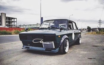 1 199 р. Накладка переднего бампера на Автостайл™ ″Вихур″  Лада 2101 - 2107 (Вариант 1)  с доставкой в г. Тамбов. Увеличить фотографию 8