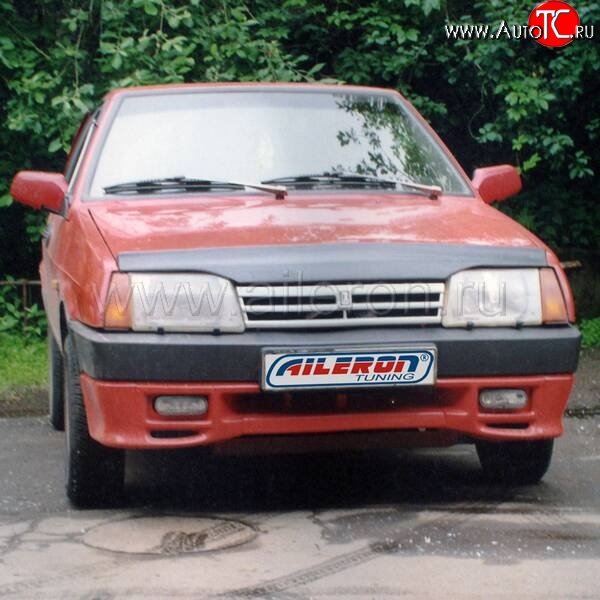 499 р. Накладка на передний бампер Aileron Лада 2109 (1987-2004) (Неокрашенная)  с доставкой в г. Тамбов