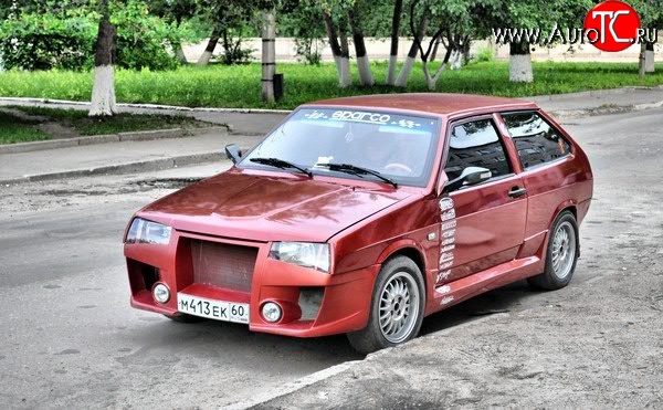 9 599 р. Передний бампер Миллер-2  Лада 2108 - 21099 (Неокрашенный)  с доставкой в г. Тамбов