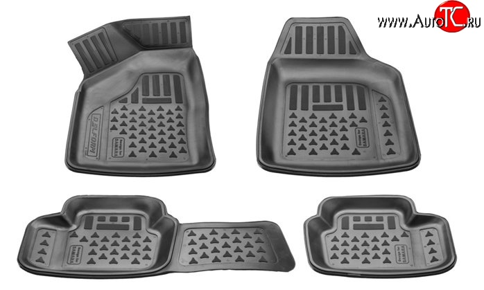 1 139 р. Комплект ковриков в салон Delform 4 шт. (полиуретан) Лада 2113 (2004-2013)  с доставкой в г. Тамбов