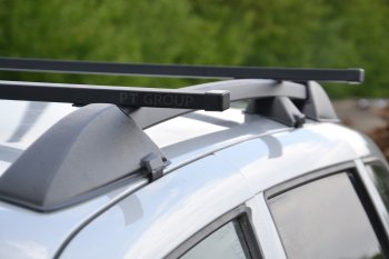 7 749 р. Рейлинги на Petroil Tuning (усиленные в сборе с поперечинами)  Лада 2123 (Нива Шевроле) - Нива Трэвел (Цвет: черный)  с доставкой в г. Тамбов. Увеличить фотографию 3